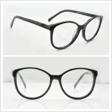 Acetate Eyewear Frames Round Frames for Unisex (CN3213 Black)